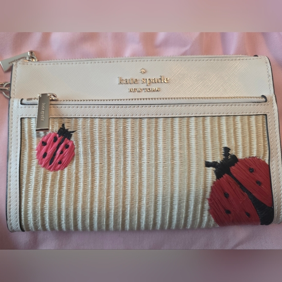 Kate Spade Cream and Red Ladybug Clutch - Picture 2 of 5